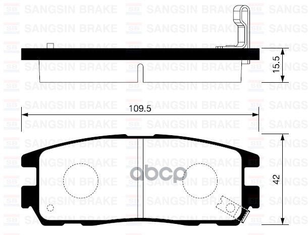Колодки задние SANGSIN BRAKE SP2089